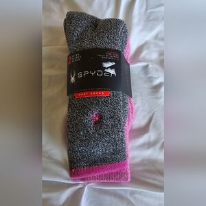 SPYDER SOCKS 2 PAIR HEAT SOCKS SIZE 4-10